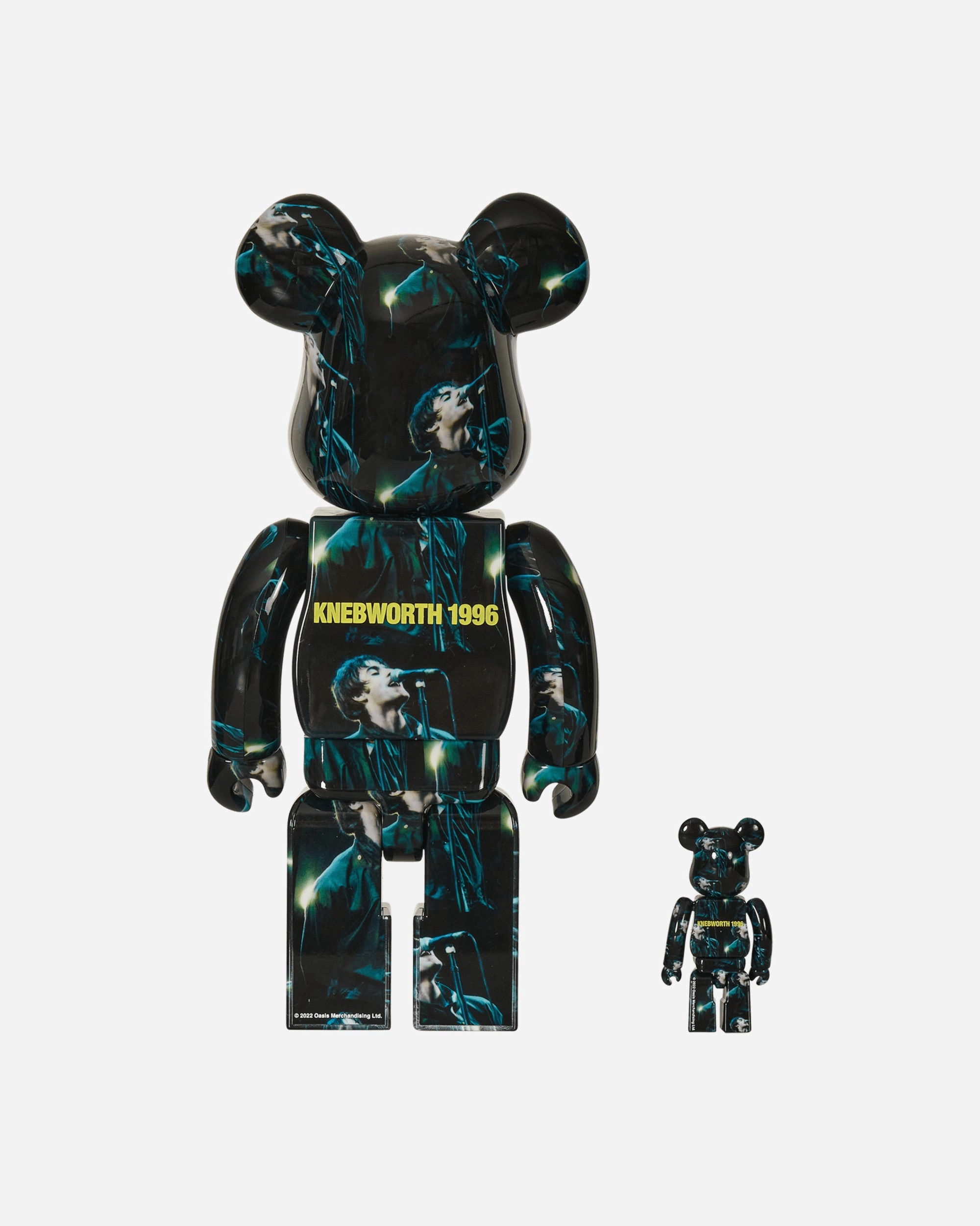 100% 400% Oasis Knebworth 1996 - Liam Gallagher Be@rbrick Multicolor
