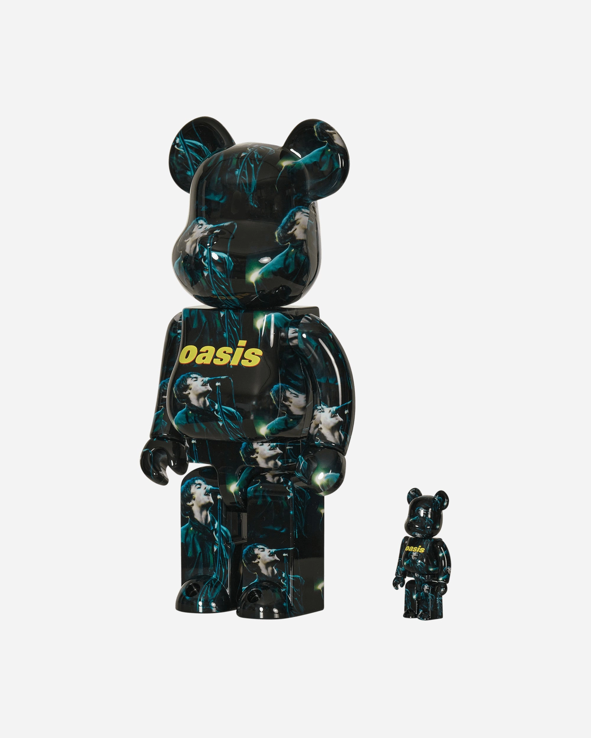 100% 400% Oasis Knebworth 1996 - Liam Gallagher Be@rbrick Multicolor