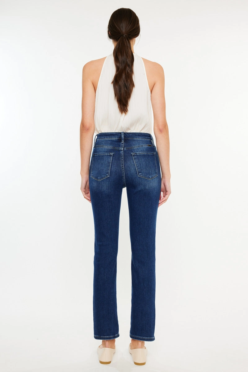 Adaline Essentials High Rise Slim Straight Leg  Jeans