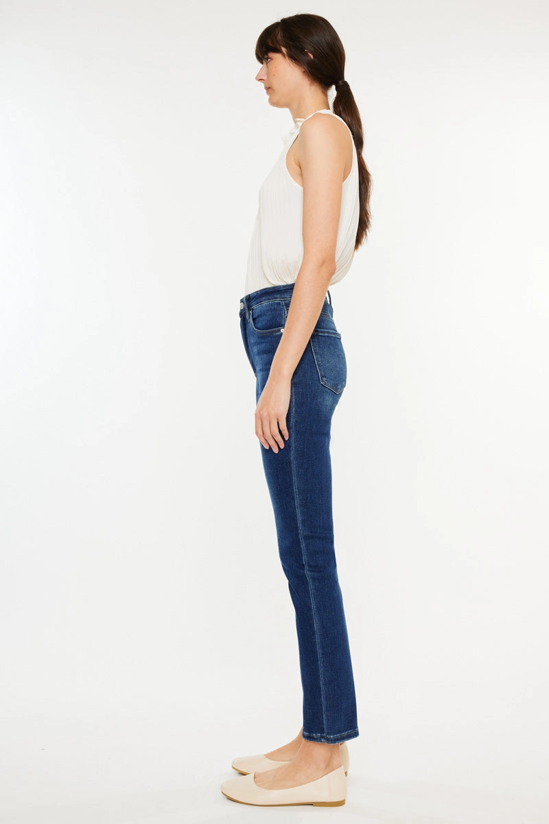 Adaline Essentials High Rise Slim Straight Leg  Jeans