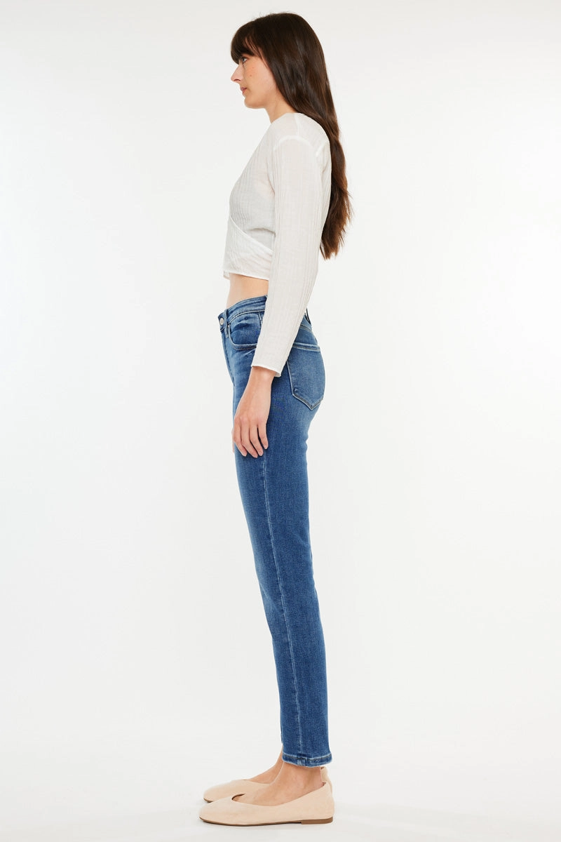 Adaline Essentials High Rise Slim Straight Leg  Jeans