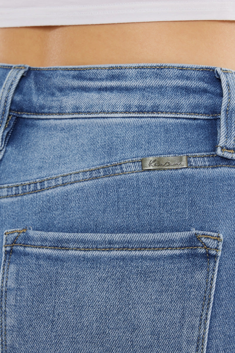 Adaline Essentials High Rise Slim Straight Leg  Jeans