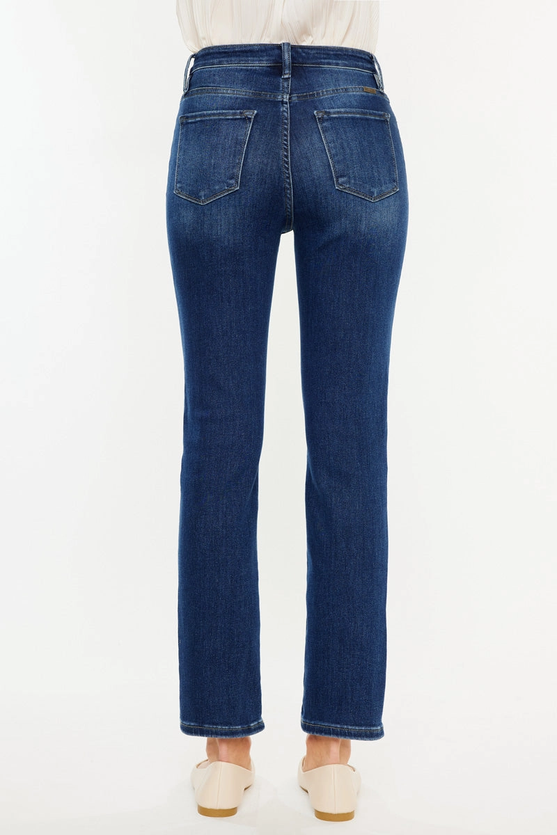 Adaline Essentials High Rise Slim Straight Leg  Jeans
