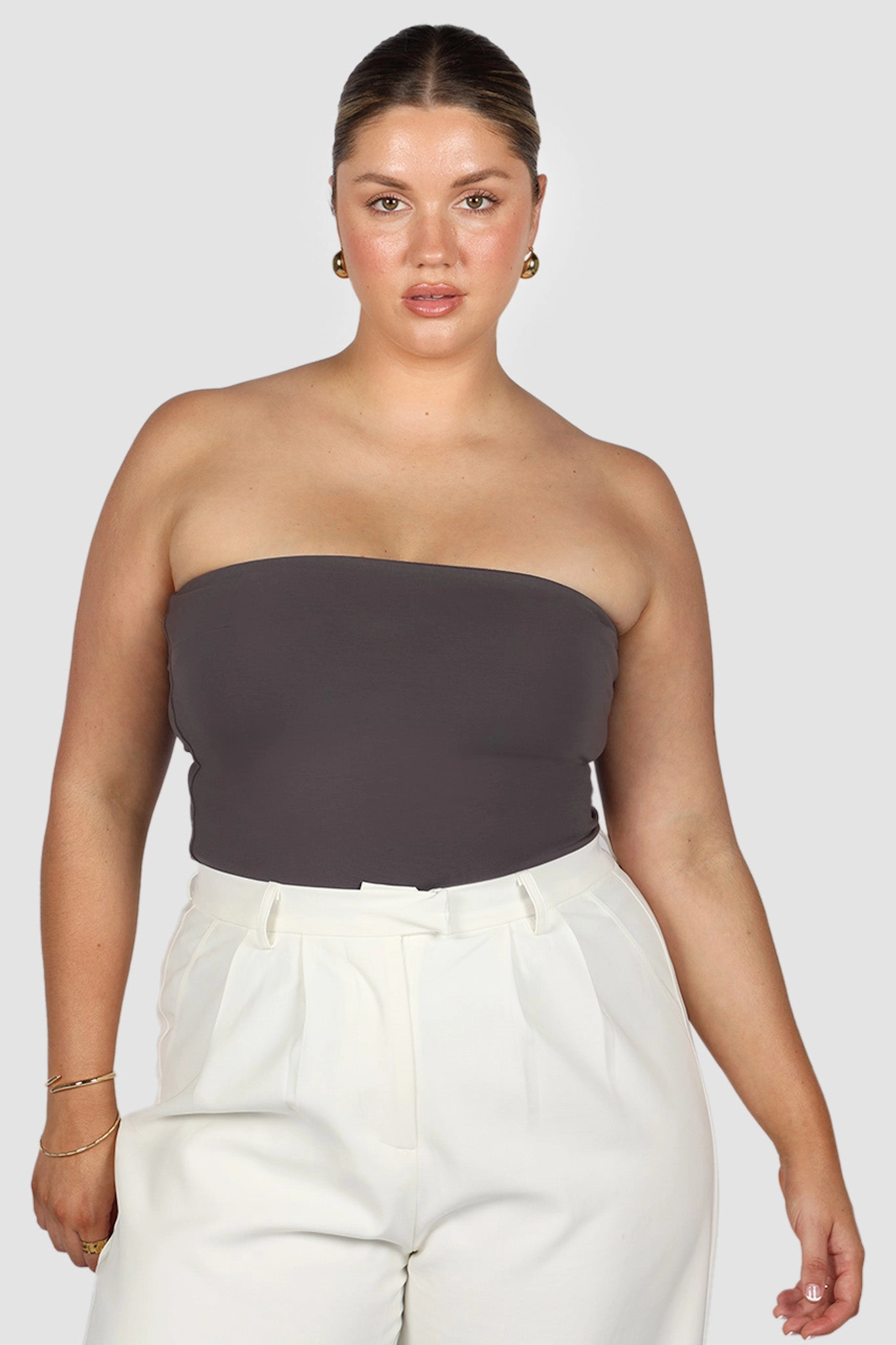 APRIL TOP CHARCOAL