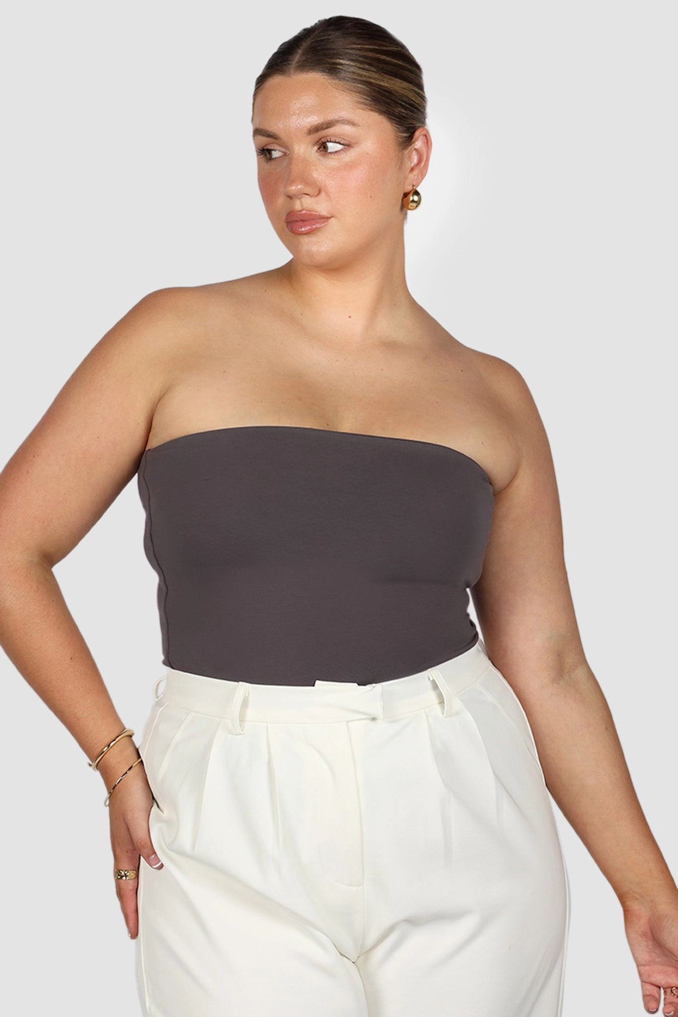 APRIL TOP CHARCOAL