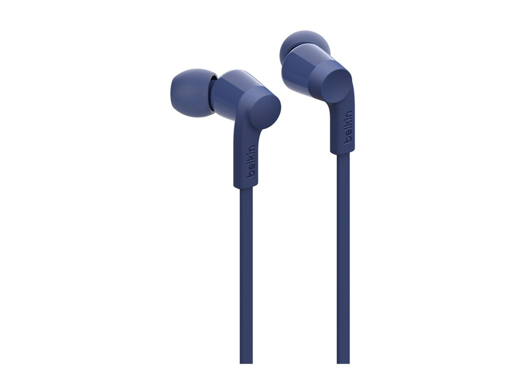 Belkin SoundForm - Earphones with mic - in-ear - wired - USB-C - noise isolating - blue G3H0002FQBLV2