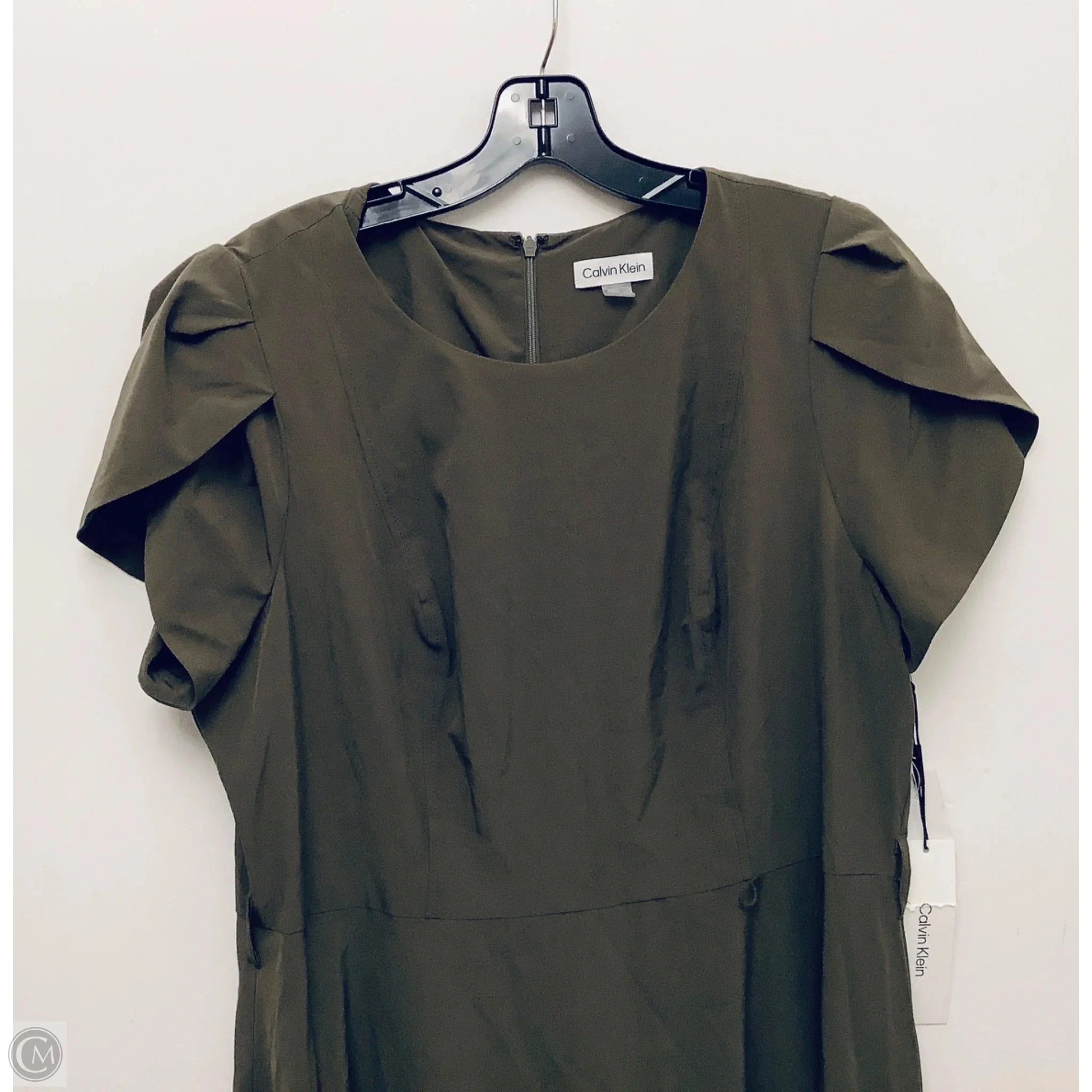 Dress Casual Maxi By Calvin Klein In Green, Size: Xl