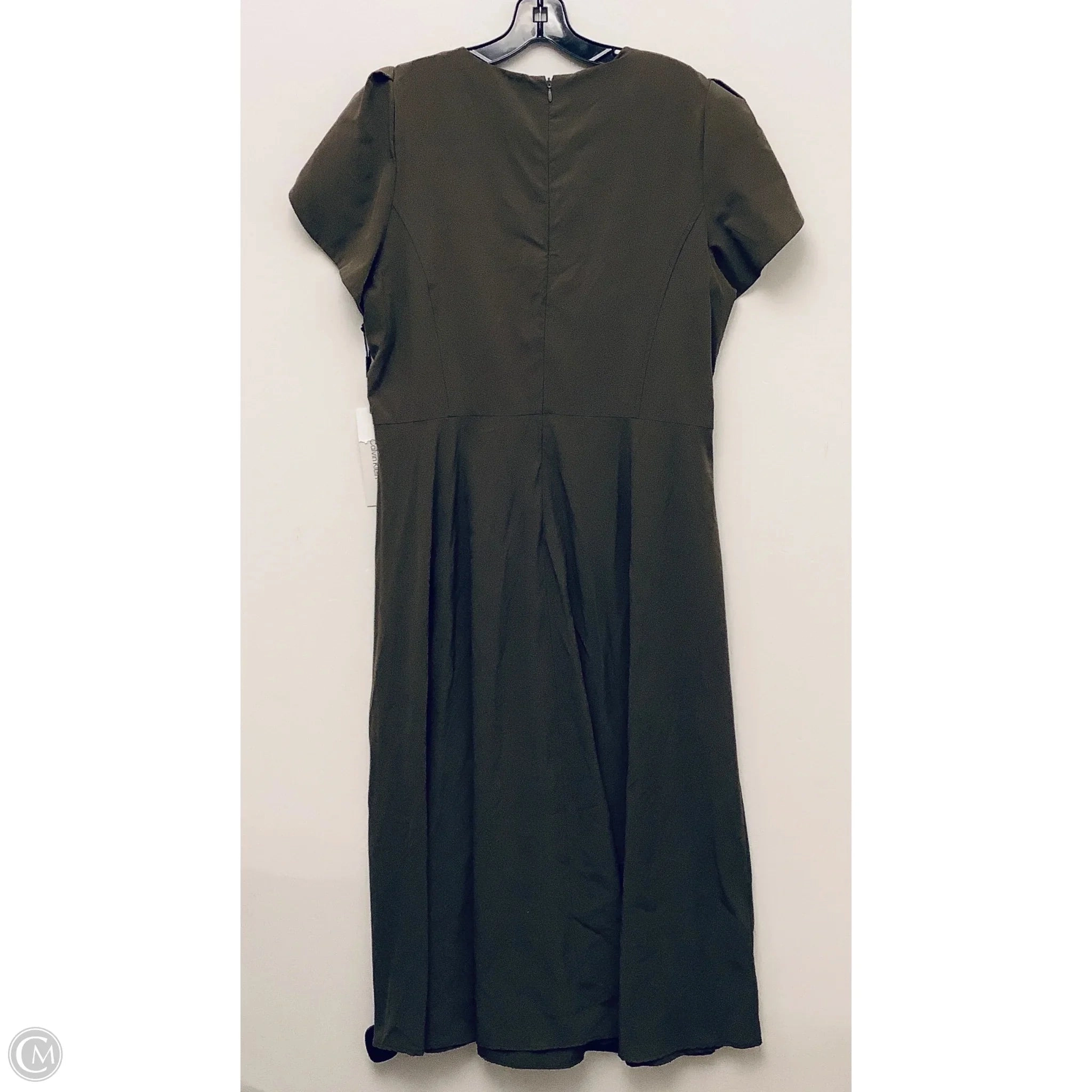 Dress Casual Maxi By Calvin Klein In Green, Size: Xl