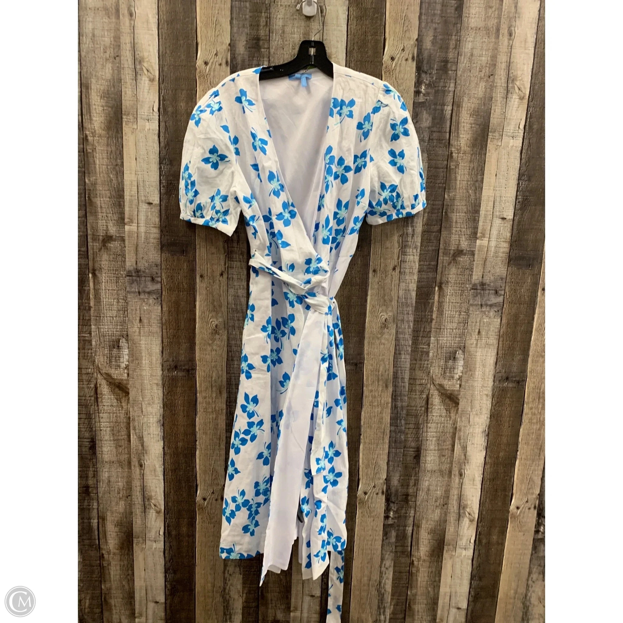 Dress Casual Maxi By Draper James In Blue & White, Size: M