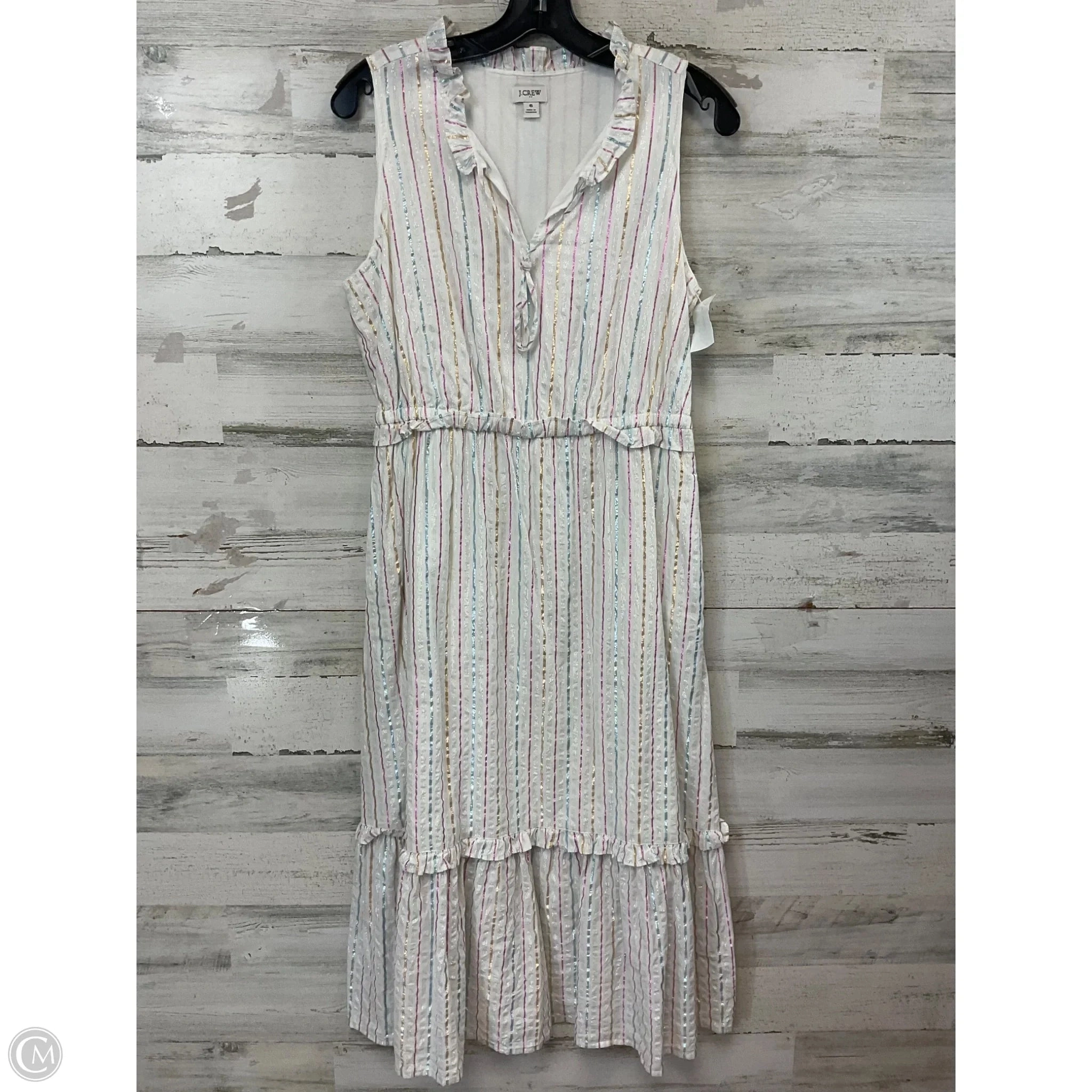 Dress Casual Maxi By J. Crew In White, Size: S