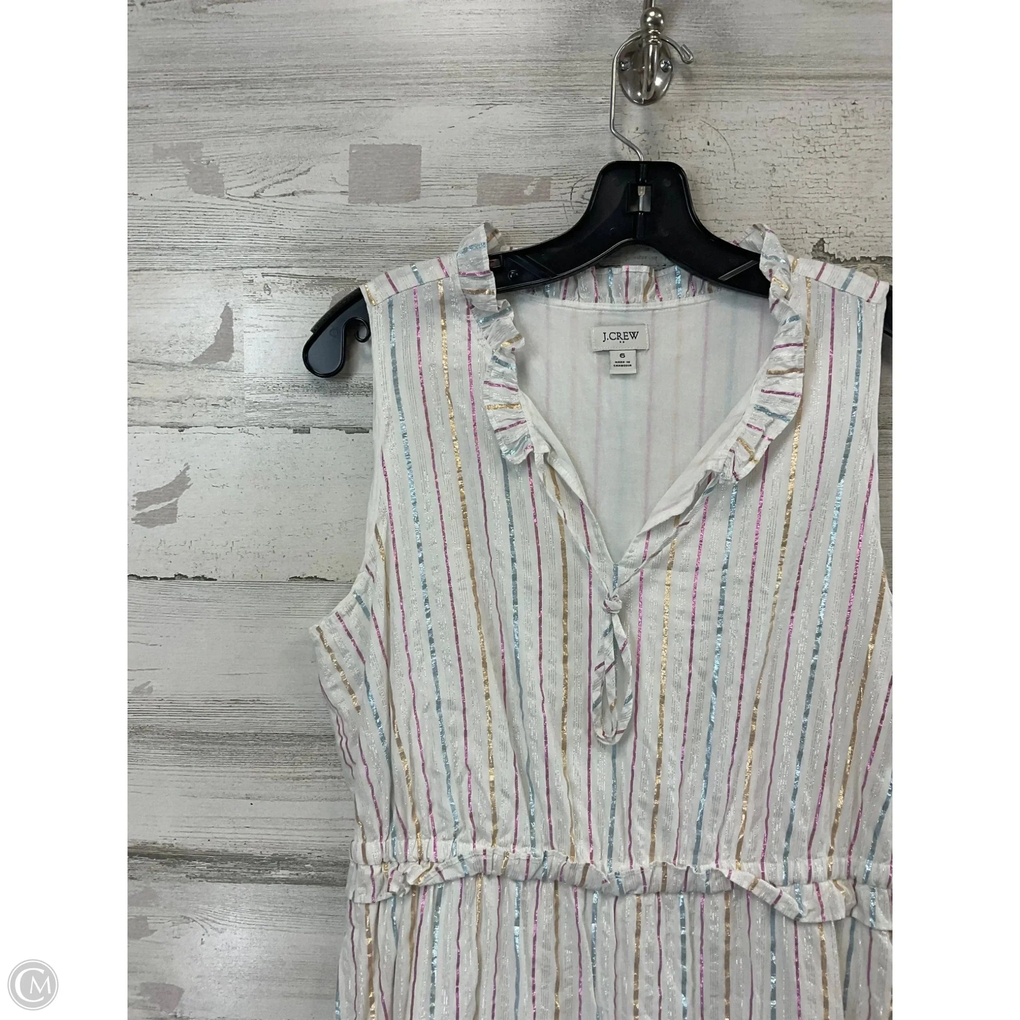 Dress Casual Maxi By J. Crew In White, Size: S