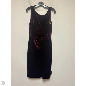 Dress Casual Midi By Calvin Klein In Maroon, Size: M