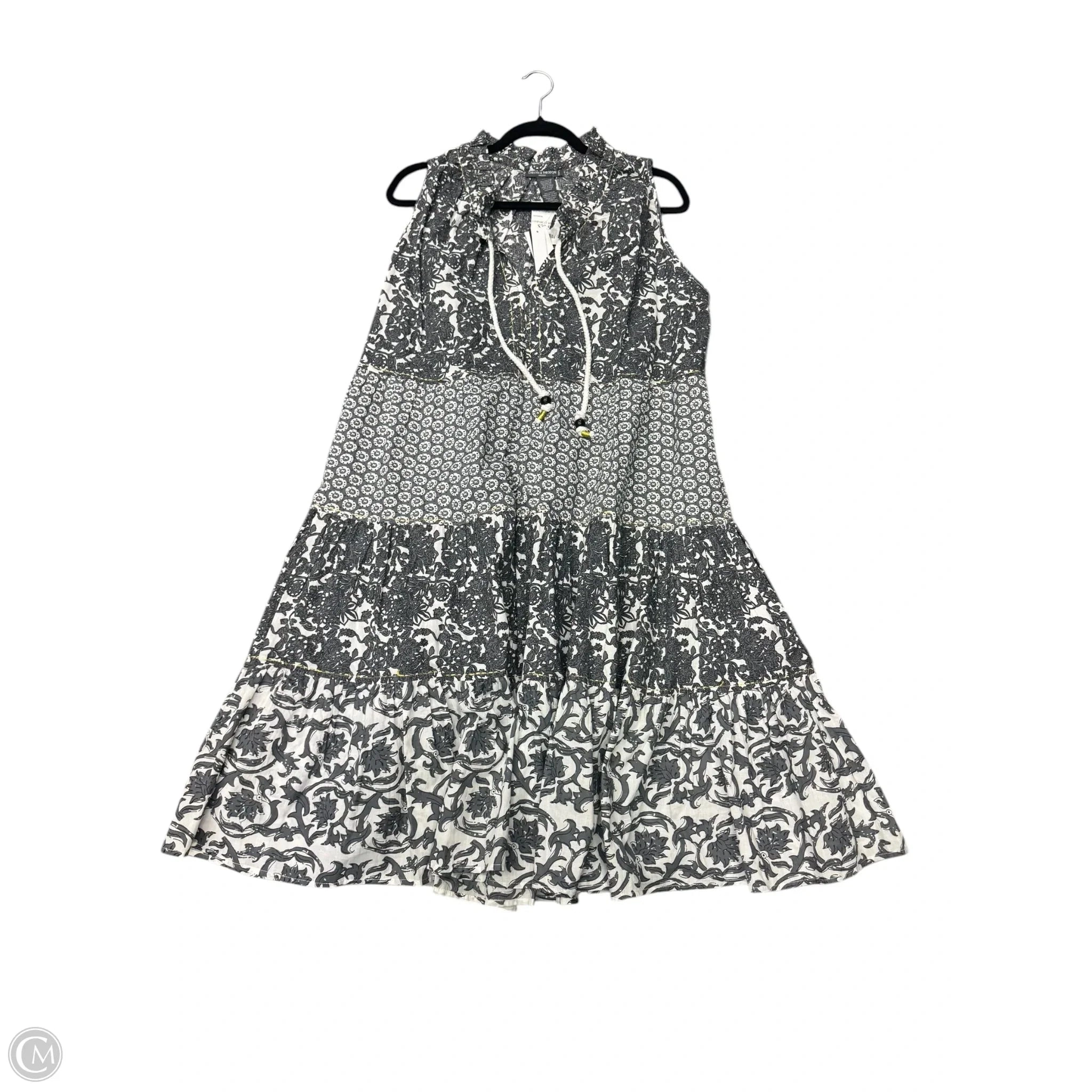 Dress Casual Midi By Chelsea And Theodore In Grey, Size: 20