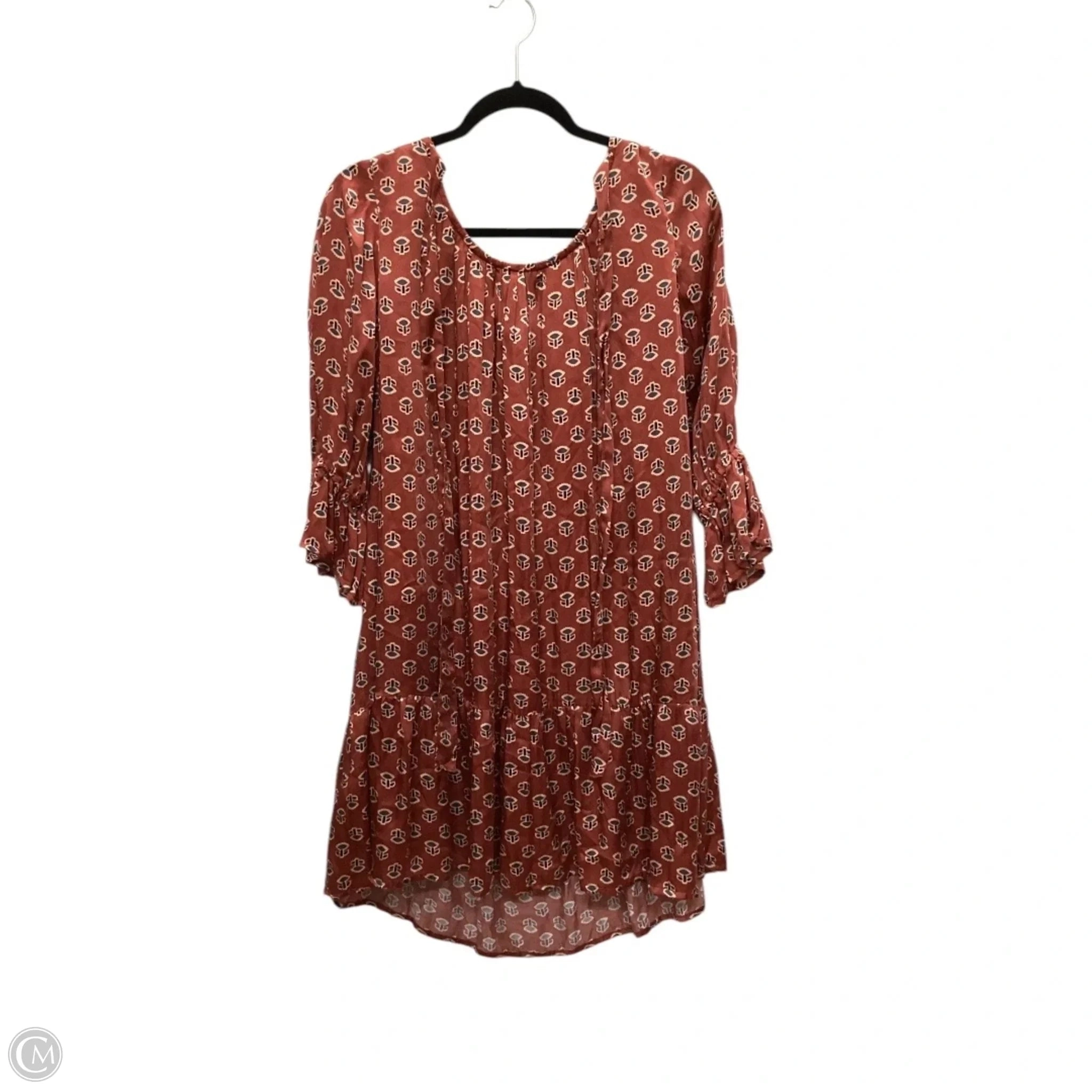 Dress Casual Midi By Clothes Mentor In Orange, Size: Xs