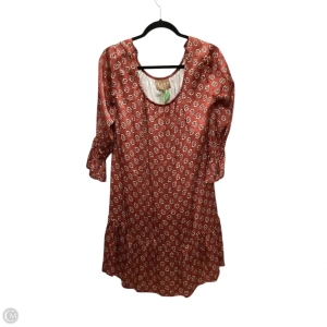 Dress Casual Midi By Clothes Mentor In Orange, Size: Xs