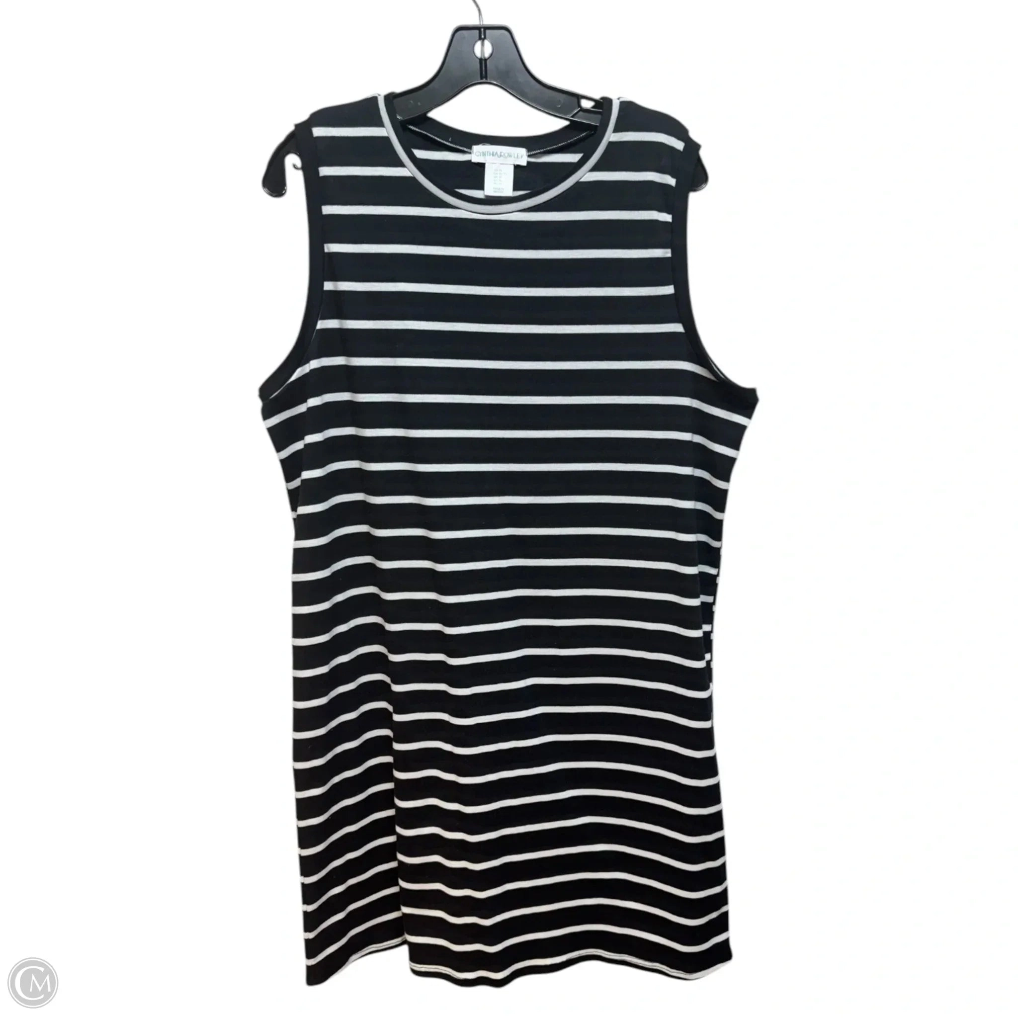 Dress Casual Midi By Cynthia Rowley In Striped Pattern, Size: Xl