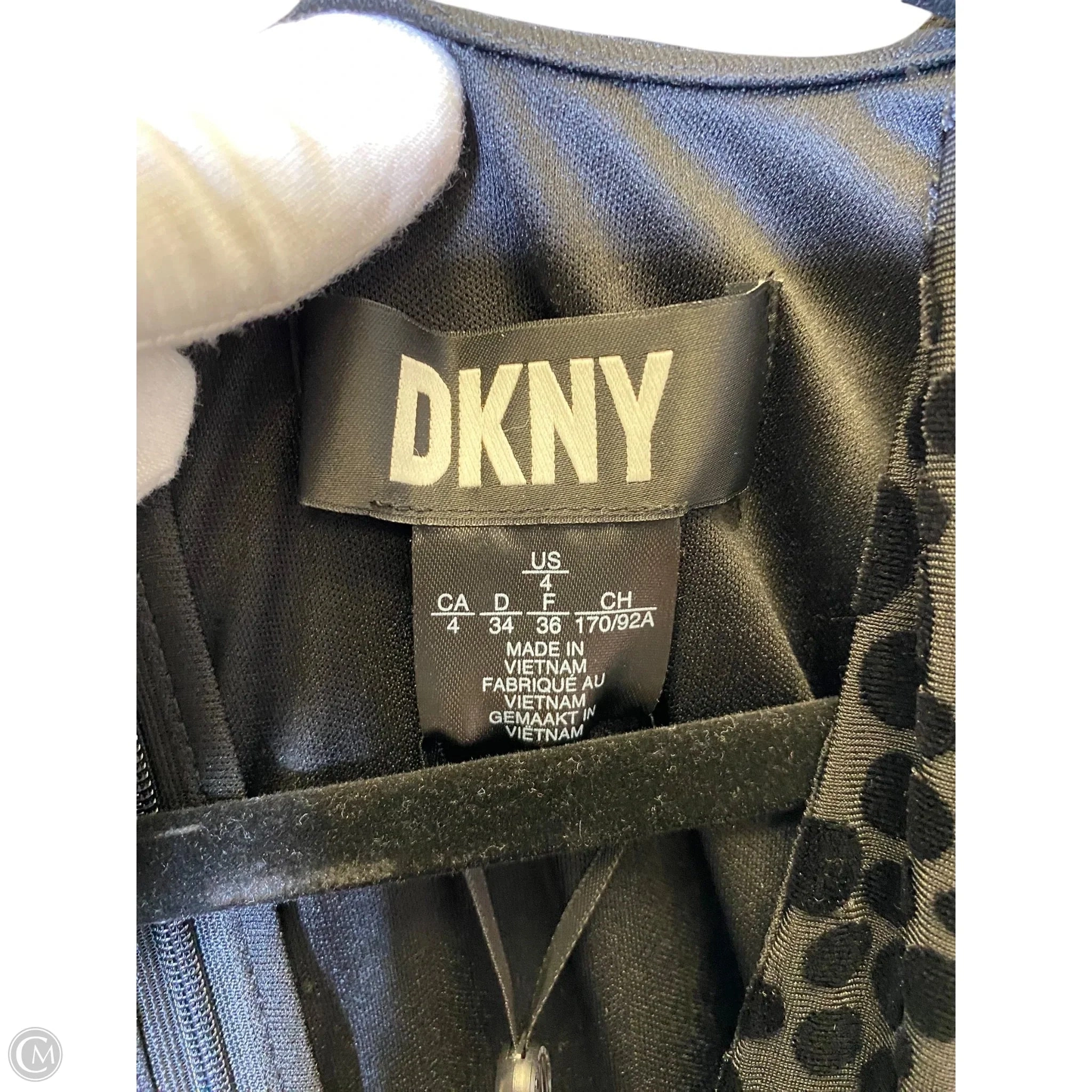 Dress Casual Midi By Dkny In Black, Size: S