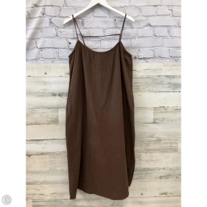 Dress Casual Midi By H&m In Brown, Size: M