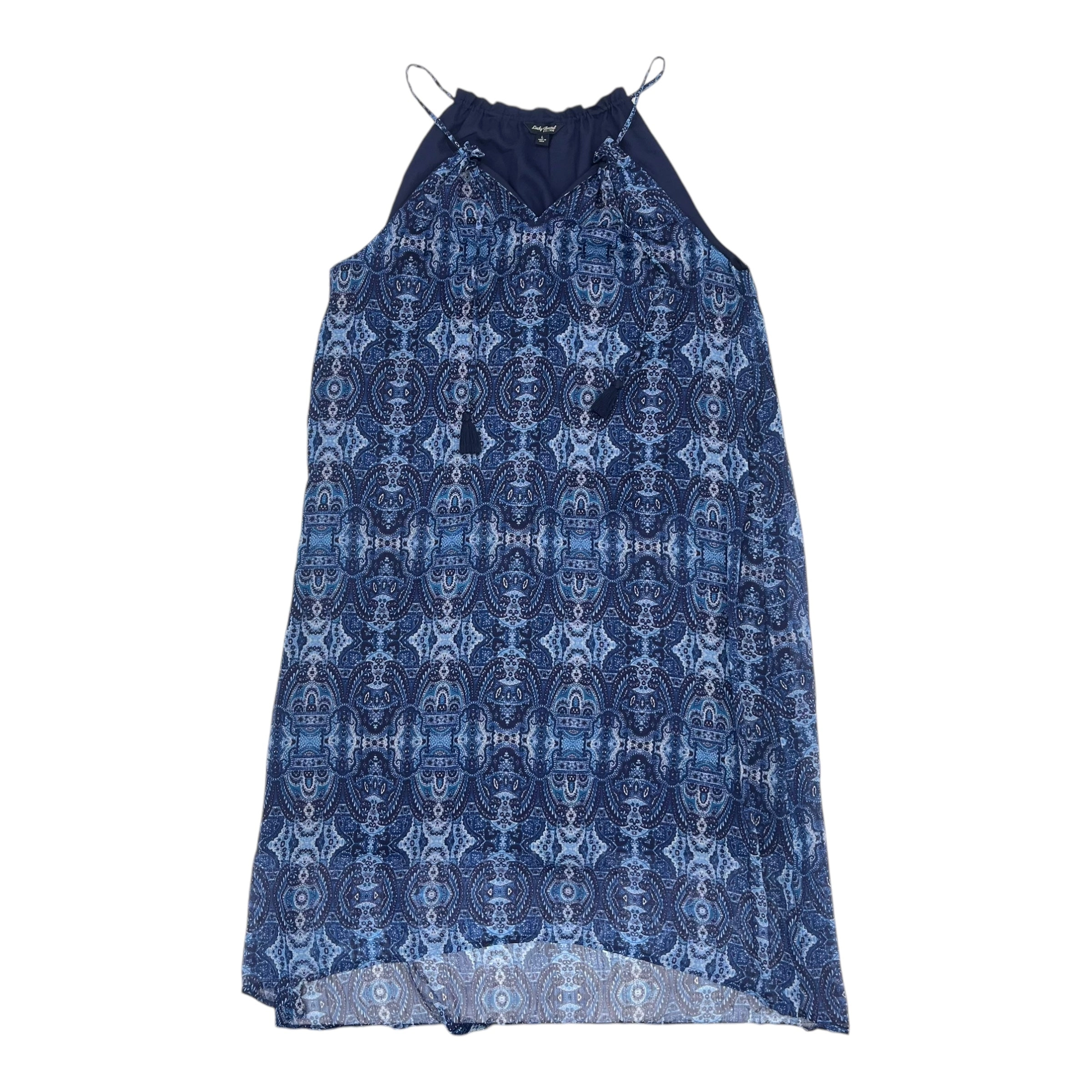 Dress Casual Midi By Lucky Brand In Blue, Size:L