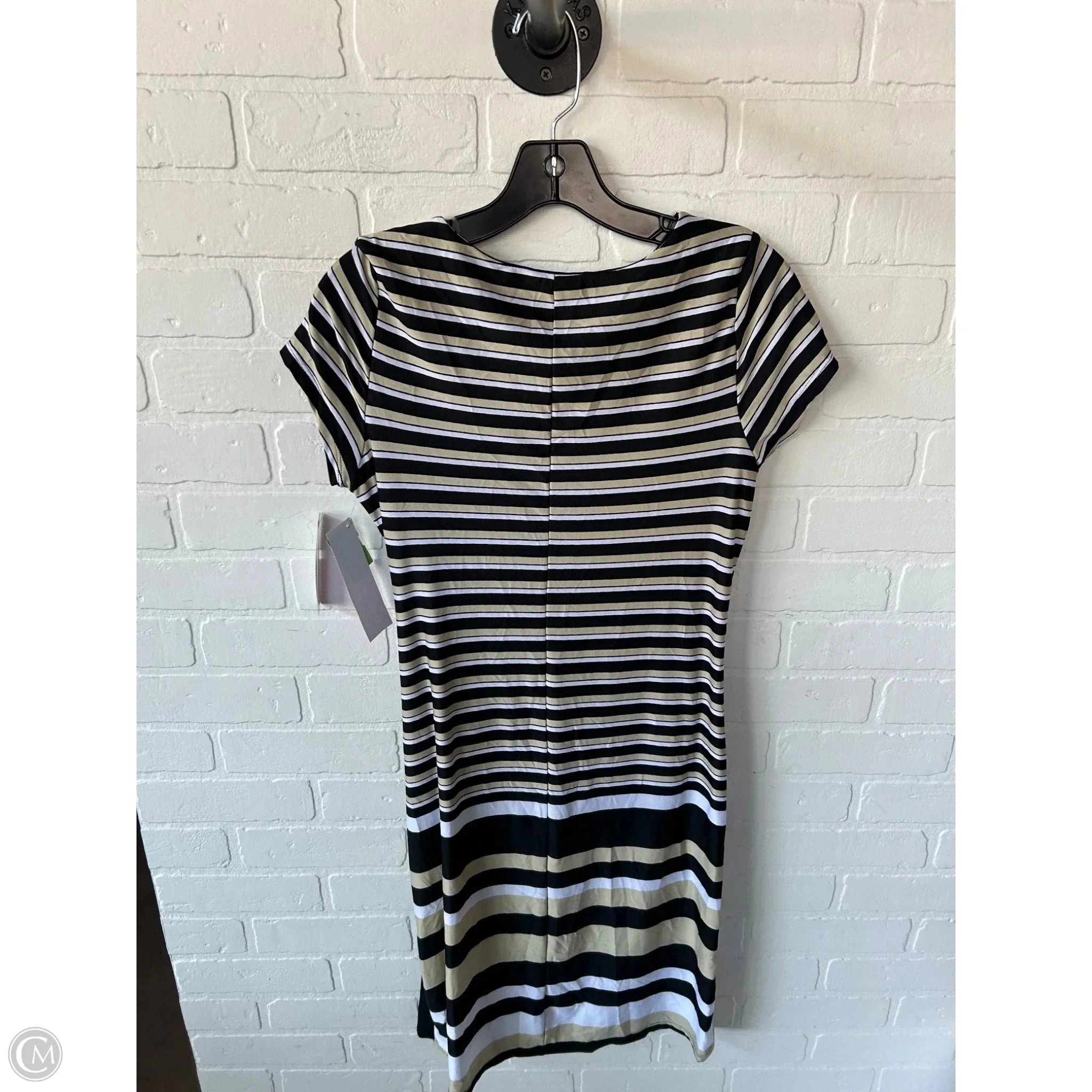 Dress Casual Midi By Shelby And Palmer In Black & Tan, Size: M