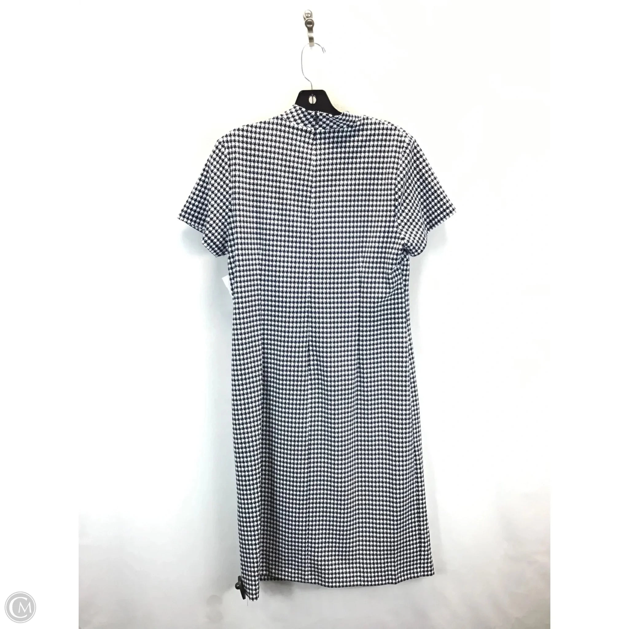 Dress Casual Midi By Shelby And Palmer In Blue & White, Size: 12