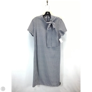 Dress Casual Midi By Shelby And Palmer In Blue & White, Size: 12