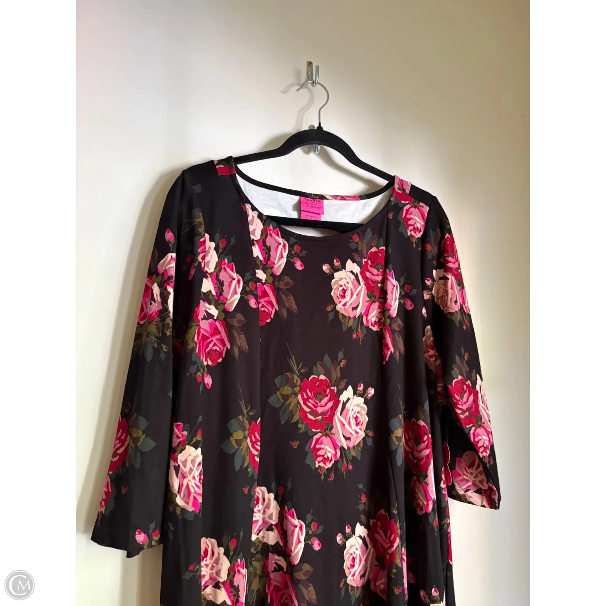 Dress Casual Midi By Torrid In Floral Print, Size: 2x