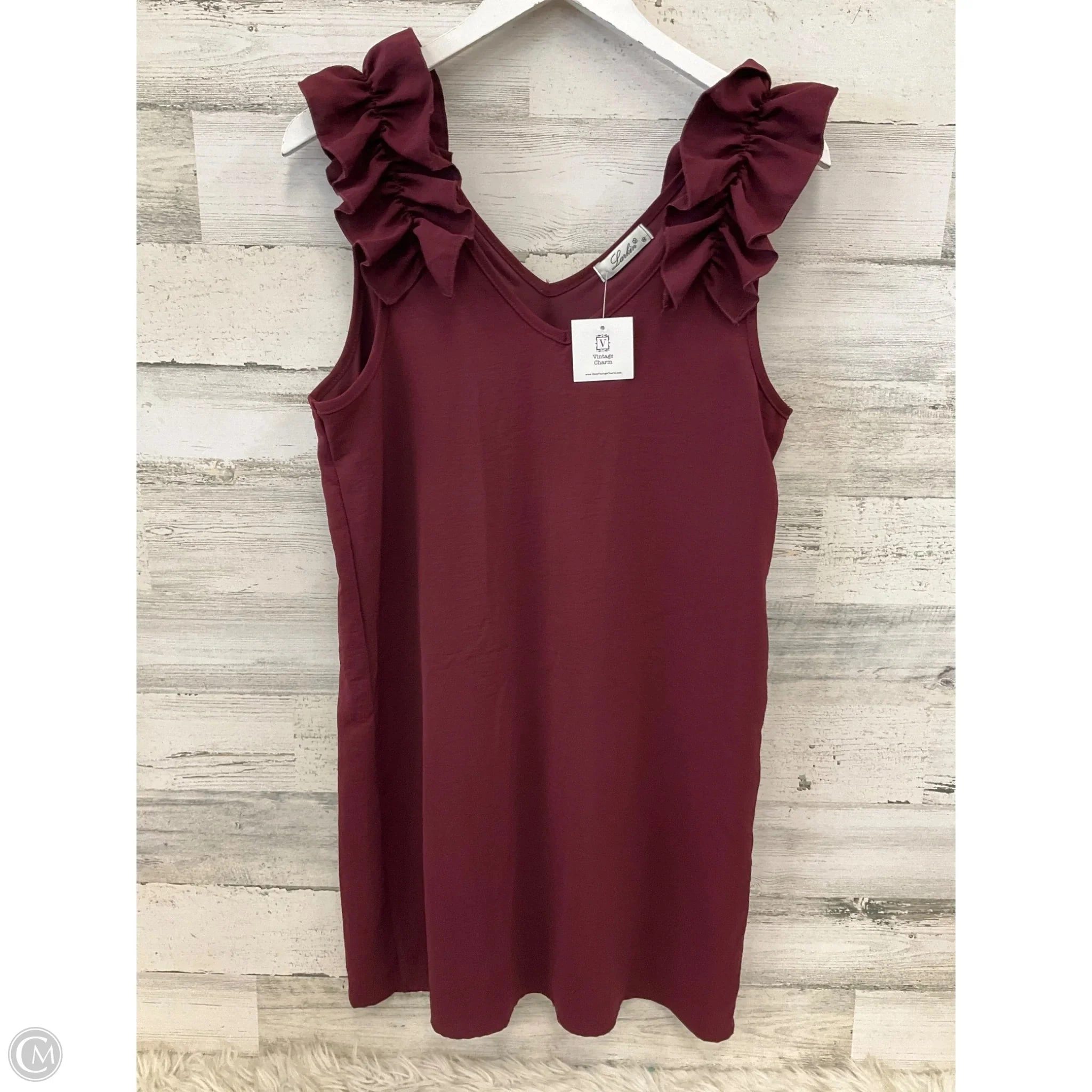 Dress Casual Short By Clothes Mentor In Red, Size: M