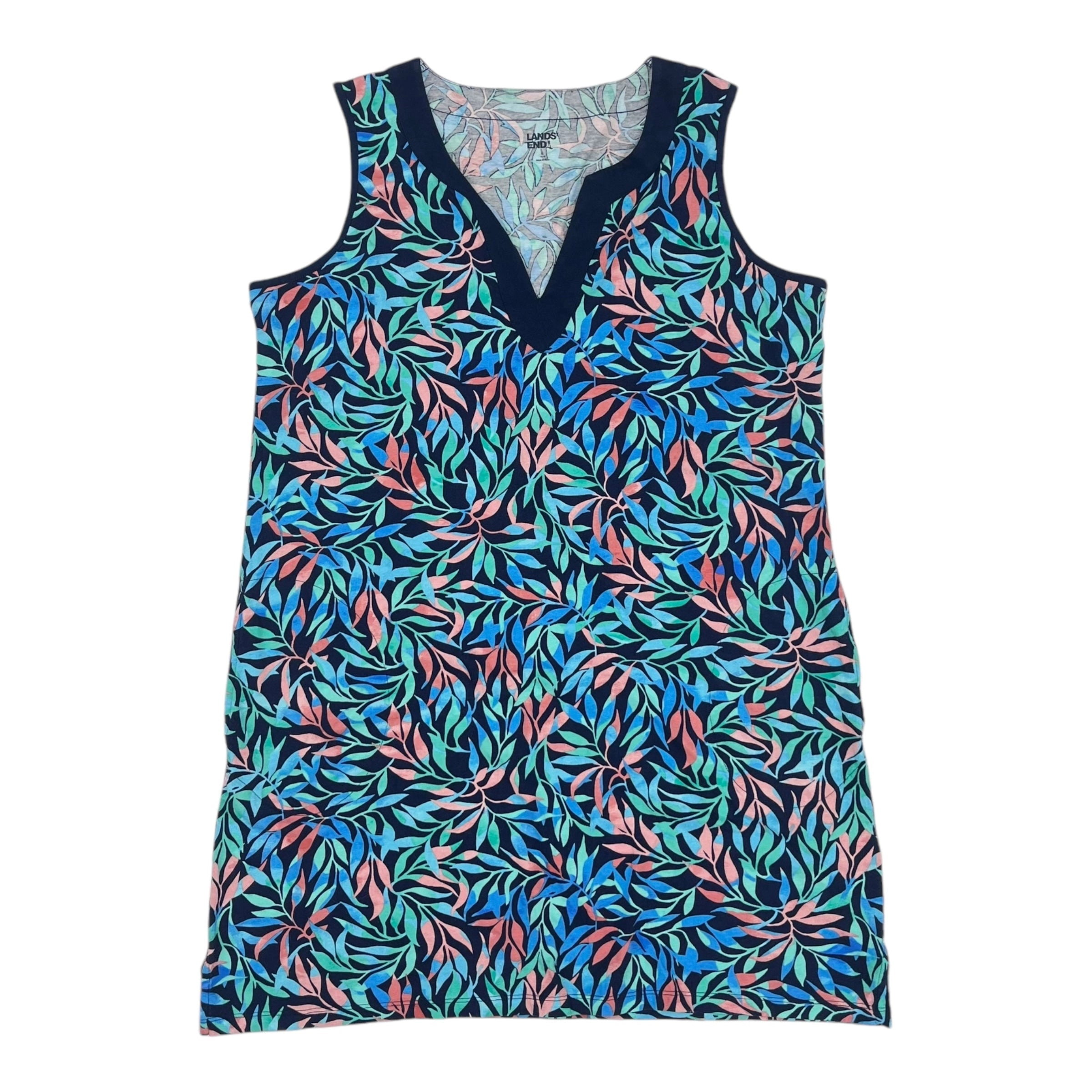 Dress Casual Short By Lands End In Blue & Green