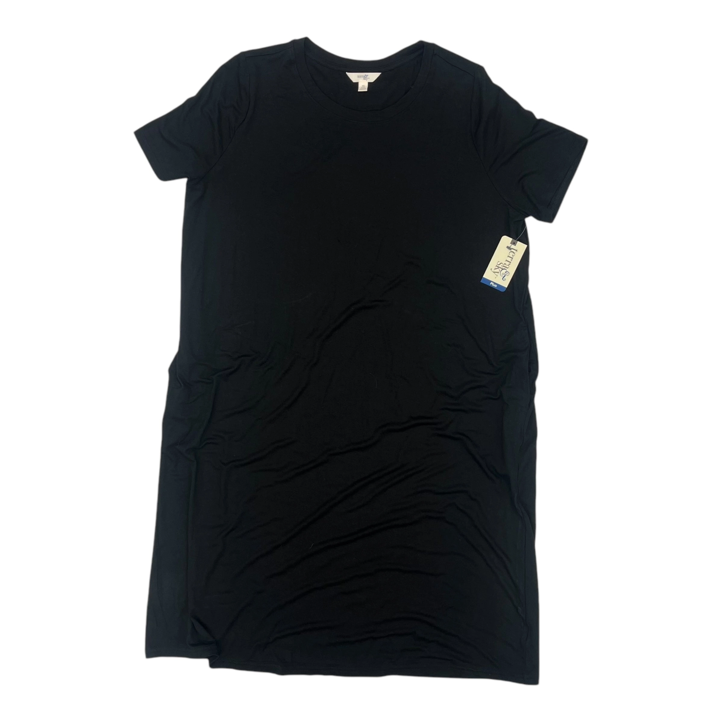 Dress Casual Short By Terra & Sky In Black, Size:Xl