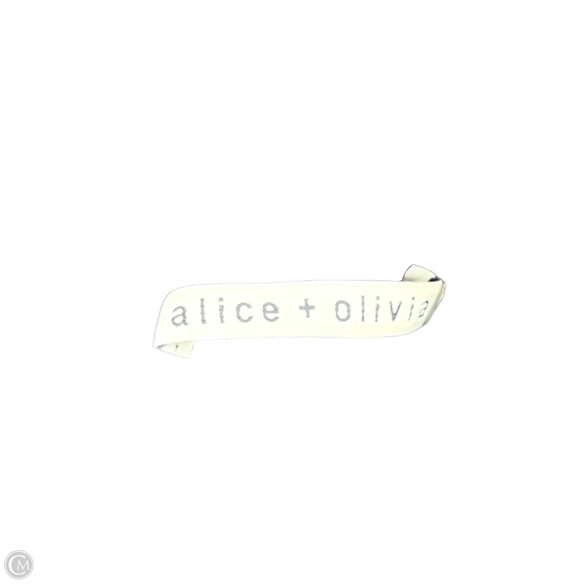 Dress Designer By Alice   Olivia In Black & Cream, Size: L