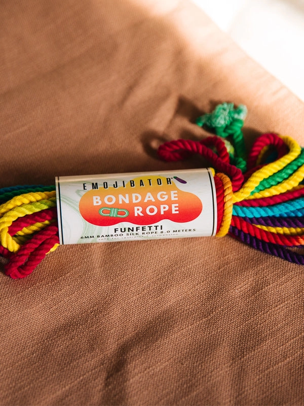Emojibator Funfetti Rainbow Bondage Rope