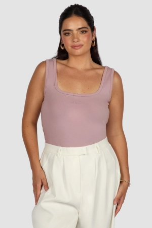 FAYT LOGO TANK DUSTY PINK