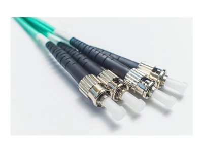 Fiber Cables Direct - Patch cable - ST/UPC multi-mode (M) to ST/UPC multi-mode (M) - 2 m - 0.1 in - fiber optic - duplex - 50 FCDUS51V93