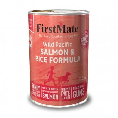FirstMate Grain Friendly Wild Pacific Salmon & Rice Formula Canned Dog Food