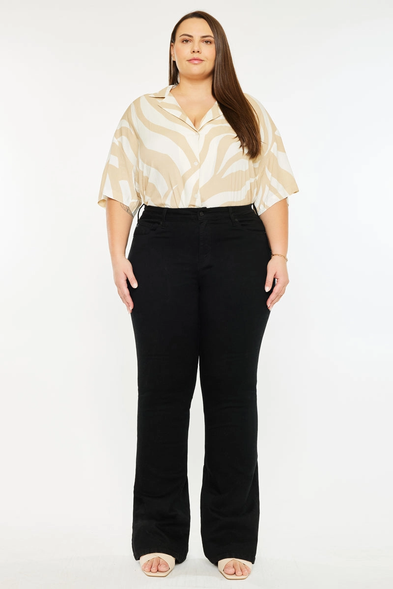 Gabriel Mid Rise Flare Jeans (Plus Size)