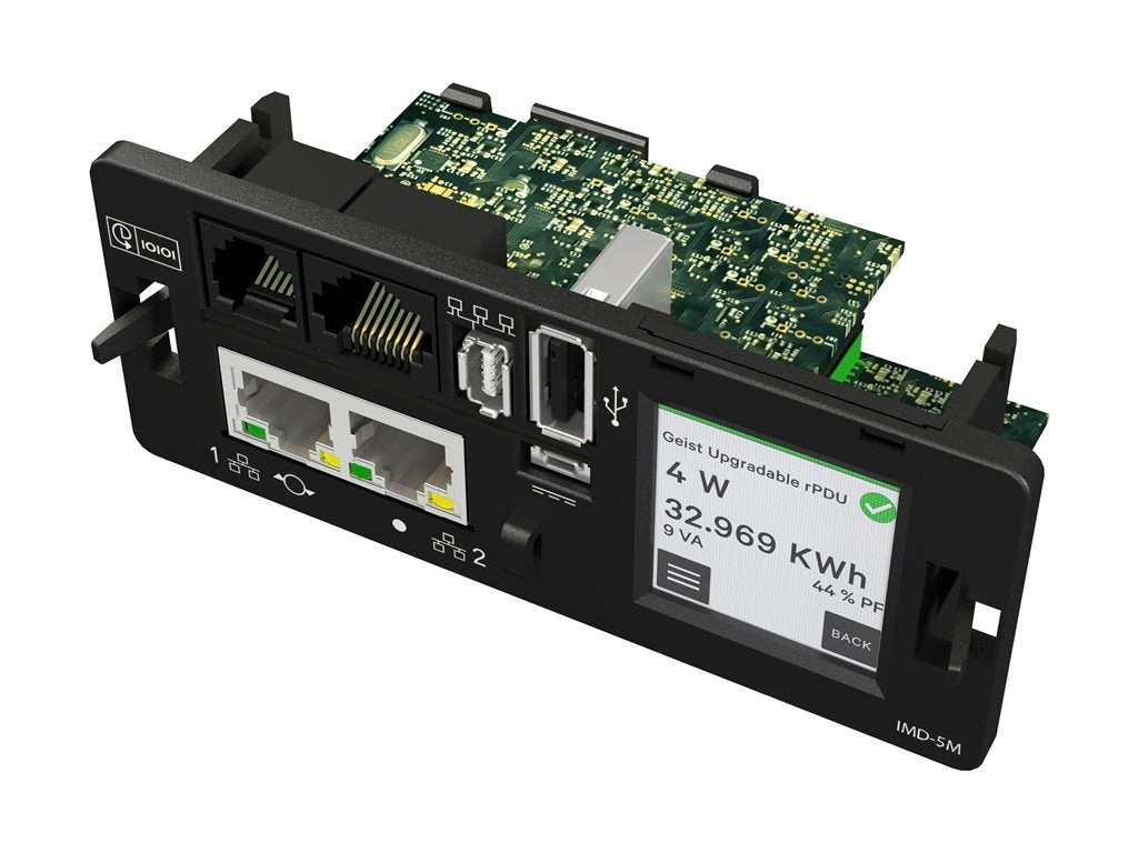 Geist Monitored Unit Level EC MN05M2R1-16IB48-3TL6A0H10-S - Power distribution unit (rack-mountable) - AC 208 V - 4.9 kW - Ethernet VP4N32A0