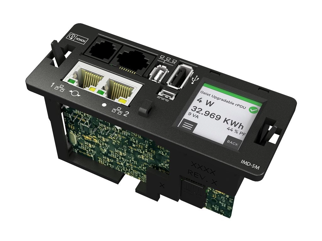 Geist Monitored Unit Level EC MN05M2R1-16IB48-3TL6A0H10-S - Power distribution unit (rack-mountable) - AC 208 V - 4.9 kW - Ethernet VP4N32A0