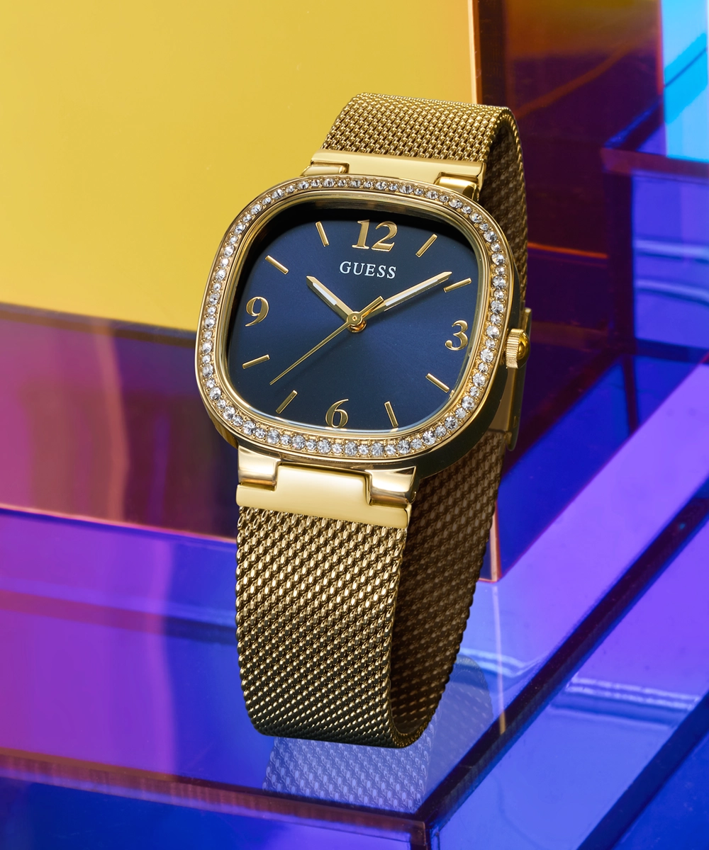 GUESS Ladies Gold Tone Analog Watch
