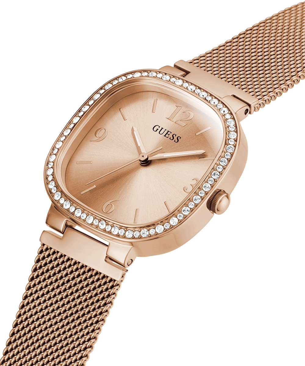 GUESS Ladies Rose Gold Tone Analog Watch