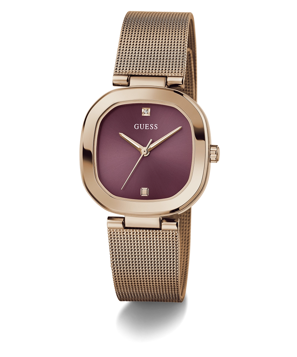 GUESS Ladies Rose Gold Tone Analog Watch