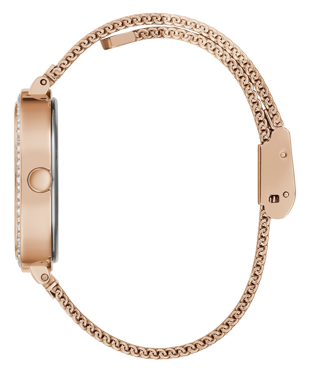 GUESS Ladies Rose Gold Tone Analog Watch