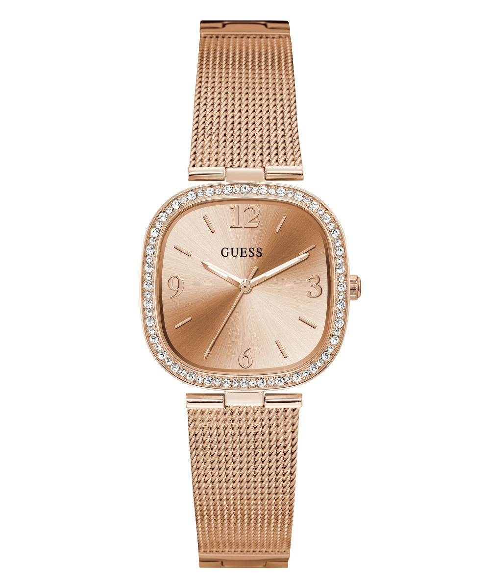 GUESS Ladies Rose Gold Tone Analog Watch
