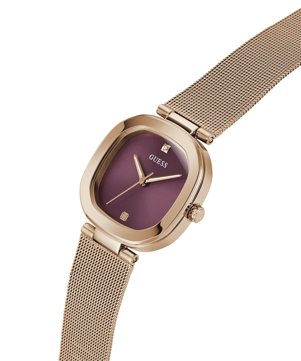 GUESS Ladies Rose Gold Tone Analog Watch
