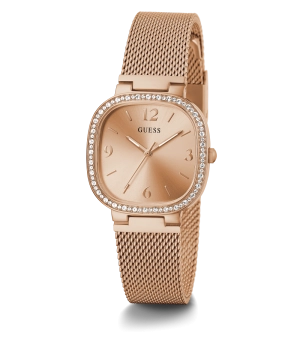 GUESS Ladies Rose Gold Tone Analog Watch