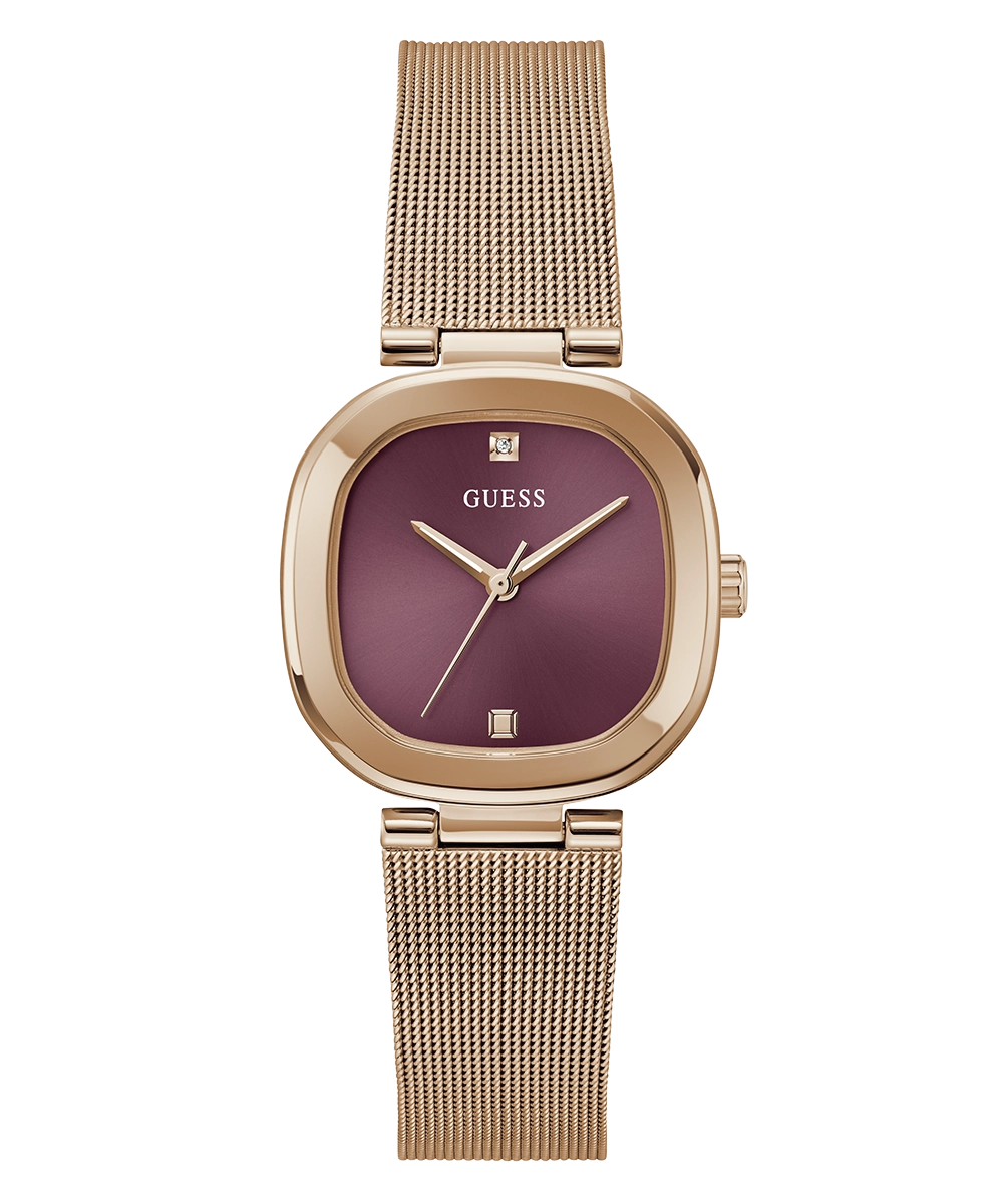 GUESS Ladies Rose Gold Tone Analog Watch