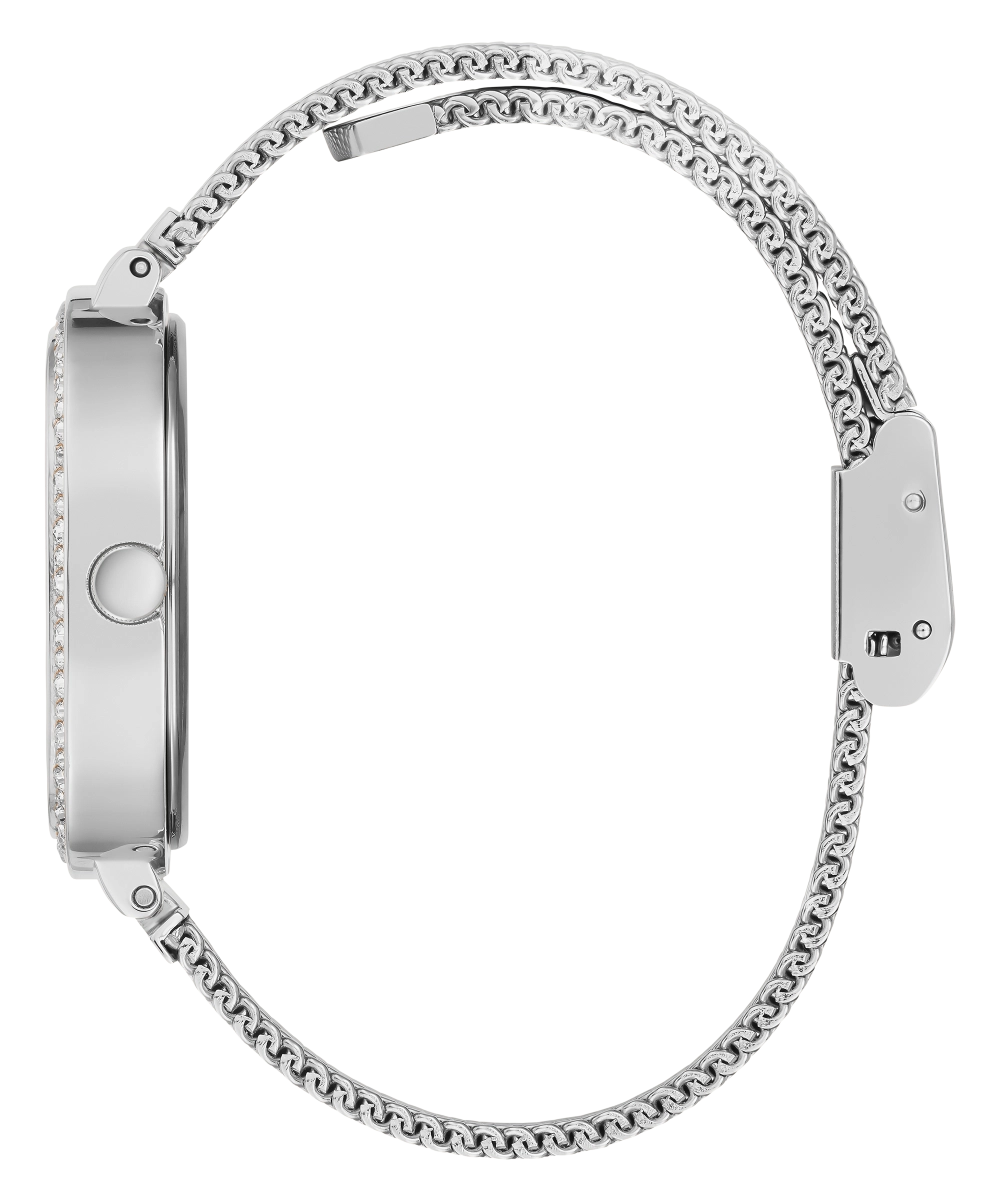 GUESS Ladies Silver Tone Analog Watch