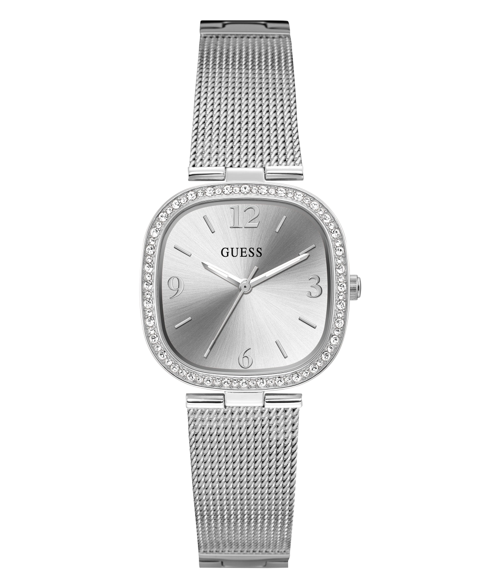 GUESS Ladies Silver Tone Analog Watch