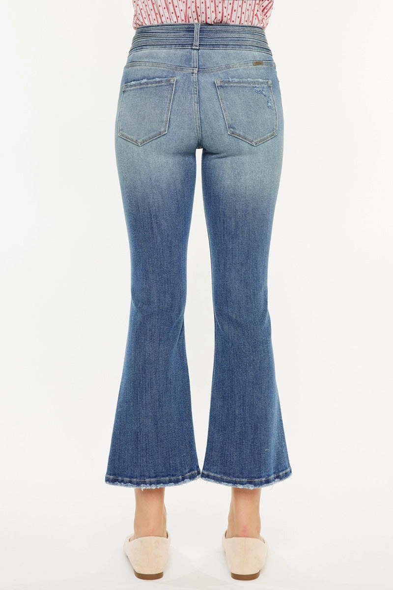 Hillary High Rise Cropped Flare Jeans