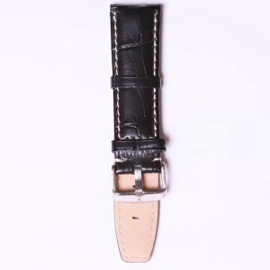 Ice ball antibacterial leather 22mm - Black with white silk